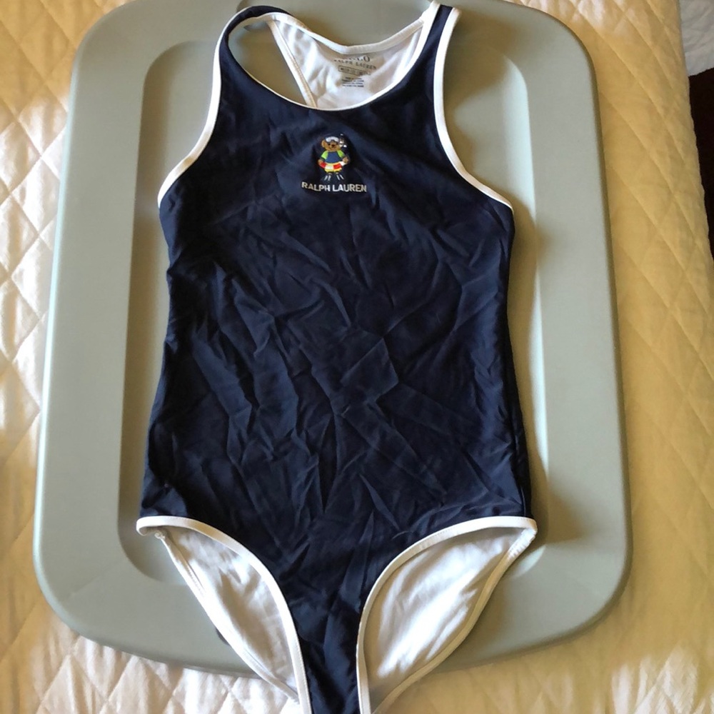 Girls Polo Ralph Lauren One Piece Bathing Suit